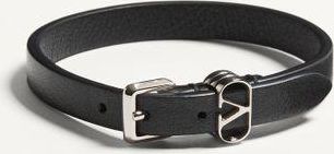 Valentino Garavani Bracciale Valentino Garavani Ovalette In Vitello Uomo NERO UNI