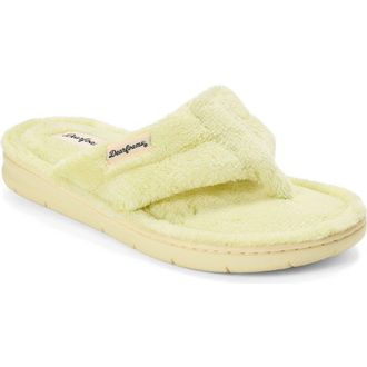 Dearfoams Wrenley Terry Thong Flip Flop Slipper in Daiquiri at Nordstrom, Size X-Large