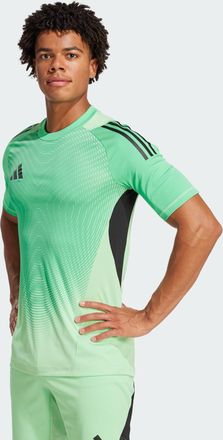 adidas adidas Performance Mens Tiro 25 Pro Goalkeeper Short Sleeve Jersey - Green - Size Medium