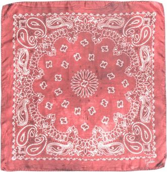 Golden Goose Golden Foulard Paisley Print Silk