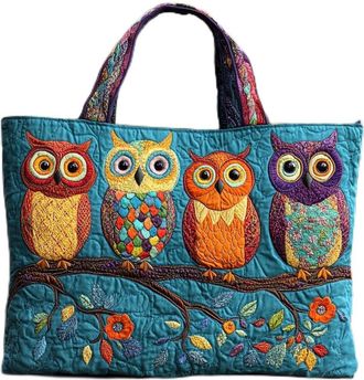 Generic Vintage Quilted Tote Bag for Women Large Cotton Puffer Shoulder Bag Ideal Valentines or Mothers Day Gift for Her Lightweight Floral Handbag for Spring