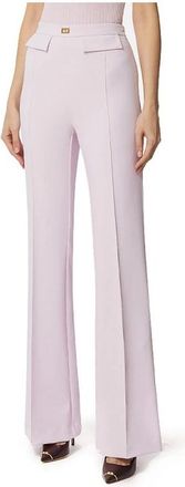 Elisabetta Franchi Pa 07851E2110 Wijde Broek - Dames - Wijde Broeken - Roze - S - Polyester - Broeken