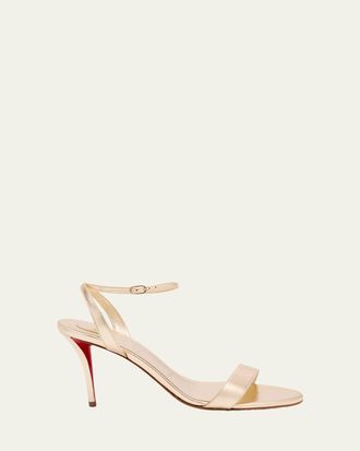 Christian Louboutin 80mm Miss Z Metallic Leather Sandals
