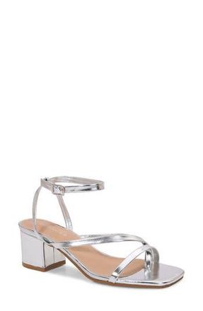 Berness Strappy Block Heel Sandal in Silver at Nordstrom Rack, Size 6.5