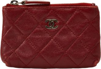 Chanel Leather Coin Purse/Coin Case (Pre-Owned)