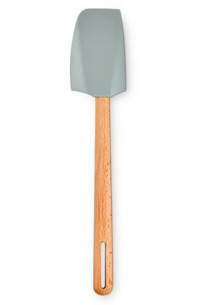 LE CREUSET Signature Medium Silicone & Wood Spatula in Sea Salt at Nordstrom