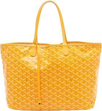 Goyard Pre-owned Printed Coated Canvas Tote - Dames - Vintage Shopper - Geel - ONE Size - Vintage