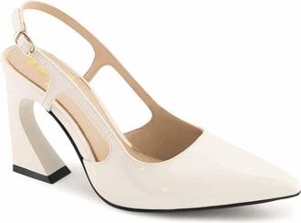 Andrea Womens Sling-Back Pumps In Bone