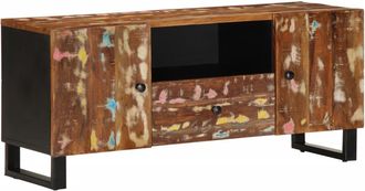 vidaXL Mueble Tv Madera Reciclada Y Madera Contrachapada 105x33,5x46cm Vidaxl