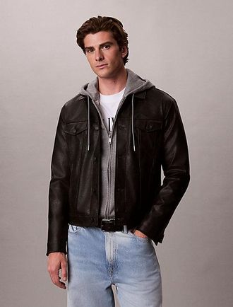 Calvin Klein Cazadora De Piel Sint&eacute;tica