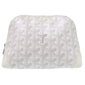 Goyard White Pvc Leather Pouch (Pre-Owned)