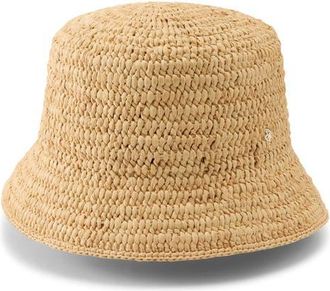 Helen Kaminski Chaturi Raffia Bucket Hat in Natural at Nordstrom, Size Medium
