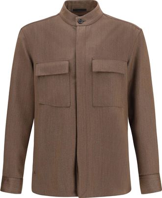 Ermenegildo Zegna Wool Ovs-overshirt