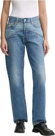 Levi's Jeans, Dames, Blauw, W27 L30, Katoen, Straight Jeans