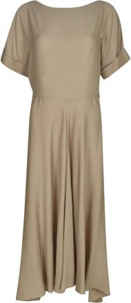 Giorgio Armani Maxi-jurk - Dames - Maxi kleedjes - Beige - M - Kleedjes