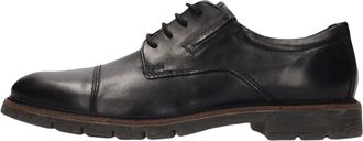 Salamander Leren Veterschoen - Heren - Nette schoenen - Zwart - 42 EU - Leer - Schoenen