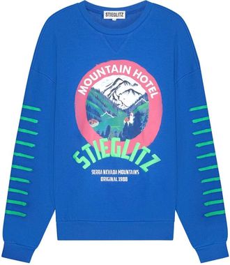 STIEGLITZ Stieglitz, Dames, Sweatshirts & Hoodies, Blauw, Maat: M
