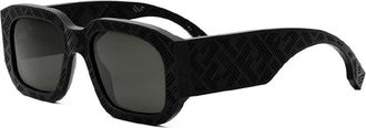 Fendi Mens Black Square Sunglasses FE40113I 02A