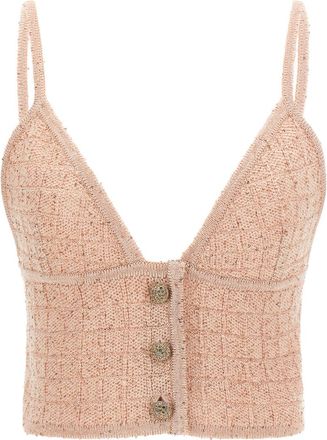 Alessandra Rich Pink Sequin top