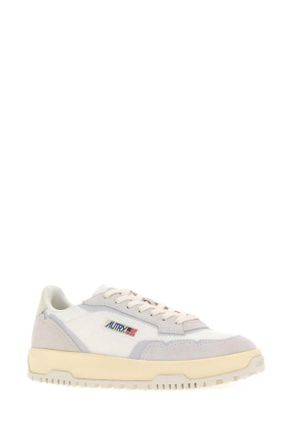 Autry Mens Two-Tone Fabric And Suede Wildpace Sneakers Ak01
