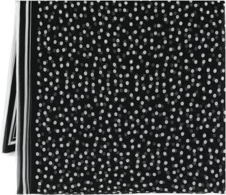 Dolce & Gabbana polka-dot silk scarf - women - Silk - One Size - Black