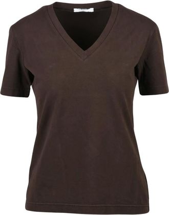 Circolo 1901 T-Shirt - Dames - Tops - Bruin - Maat: M Katoen