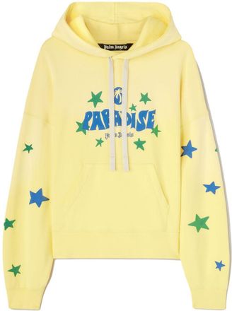 Palm Angels Paradise Palm hoodie - men - Cotton - 3XL - Yellow