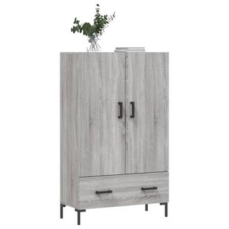 Berkfield Home Highboard Grey Sonoma 69.5x31x115 cm Engineered Wood