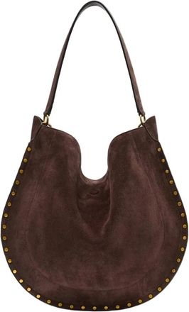 Isabel Marant Tassen, Dames, Bruin, ONE Size, Leer, Oskan Hobo Soft Bag