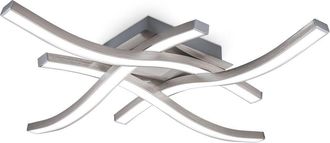 B.K.Licht B.k.licht Plafoniera Led, Luce Bianca Neutra 4000k, Led Integrati 17w 1.520lm, Dimensione 42,5x42,5x7cm, Lampada Da Soffitto Per Salotto O Cucina, Lam