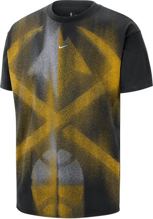 Nike Mens Denver Nuggets Basketball T-Shirt in Black | IO6370-010