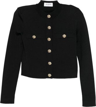 Balmain Embossed-button Cardigan