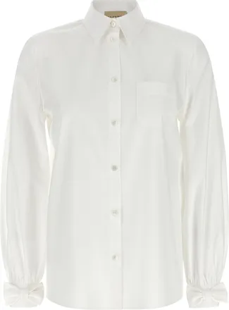 Valentino Garavani White Cotton Womens Blouse