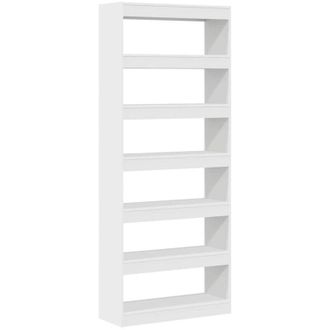 vidaXL Vidaxl - Estanter&iacute;a Blanco 80 X 30 X 198 Cm Madera Contrachapada