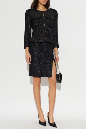 Balmain HOLIDAY CAPSULE PS27 Skirt, Womens, Black