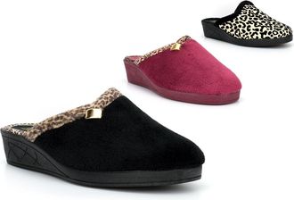 Generic Womens Wedges Size 8 Ladies Rubber Sole Slippers Size 3 Ladies Wedge Heel Slipper Womens Mule Slippers Mule Slipper Wedges Wedge Rubber Sole Slip On S