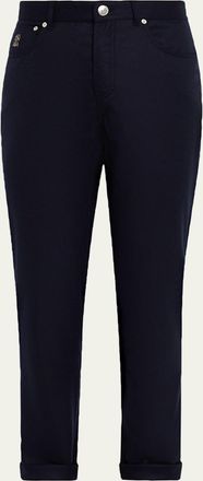 Brunello Cucinelli Mens Wool Flannel Five-Pocket Pants