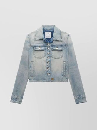 Courr&egrave;ges denim trucker jacket