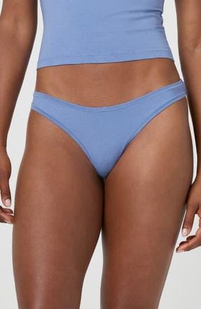 Florence By Mills Cotton Blend Thong in Vintage Blue at Nordstrom Rack, Size X-Large