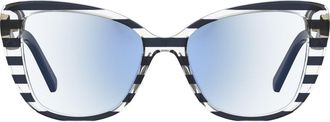Kate Spade New York fiona 51mm cat eye sunglasses in Blue at Nordstrom Rack, Size +2.00