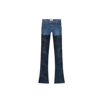 Blumarine Jeans con pizzo - - Jeans - Donna - Blu - 2XS