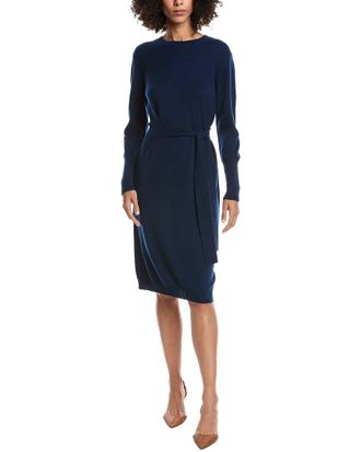 Fort&eacute; Cashmere Wool & Cashmere-Blend Crew Neck Dress