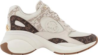 Michael Kors Zuma Sneaker- Stijlvolle Sneakers - Dames - Sneakers - Bruin - 41 EU - Schoenen