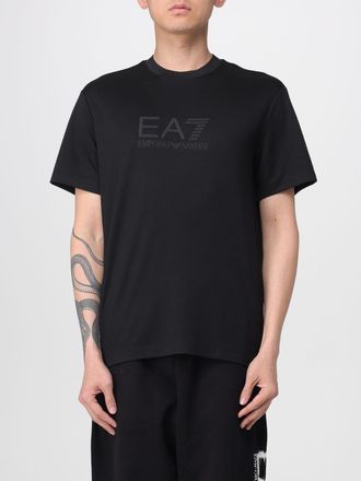 Emporio Armani T-shirt in cotone con logo EA7