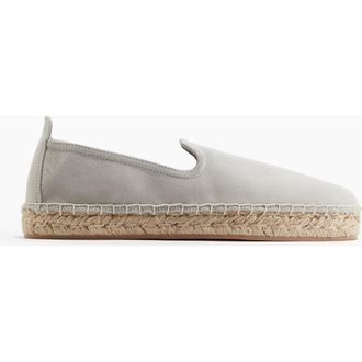 H&M Canvas Espadrilles in Light Gray at Nordstrom, Size 10.5