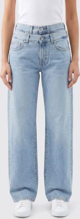 7 For All Mankind Jeans a gamba larga 7 For All Mankind in denim