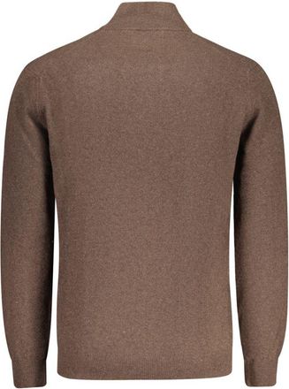 Timberland Half-Zip Wool Sweater - Brown