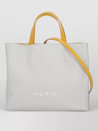 Marni womens two tone shopper bag handles strap