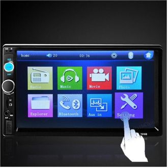 Trade Shop Trade Shop - 7010b 7 Hd 1080p Lcd Doble-din Bluetooth Video Mp5 Bedroom Mp3