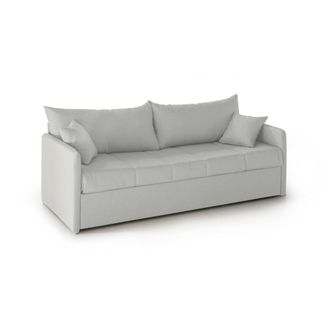 Dmora Sof&aacute; Cama 3 Plazas Avellana, Desenfundable, Lavable, Hecho En Italia, Hidr&oacute;fugo, Cama Extra&iacute;ble Con Colch&oacute;n Y Somier, 205x86 Cm